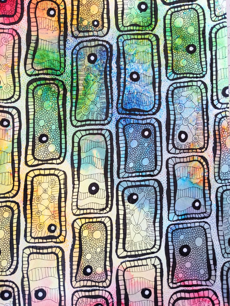 Plant Cell Illustration Drawing Painting by Michelle Still Artist