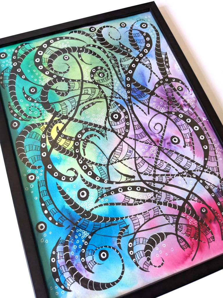 Tentacle Illustration Art by Michelle Still Artist