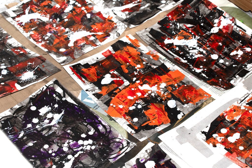 Work in progress! Inks and&nbsp;Acrylics