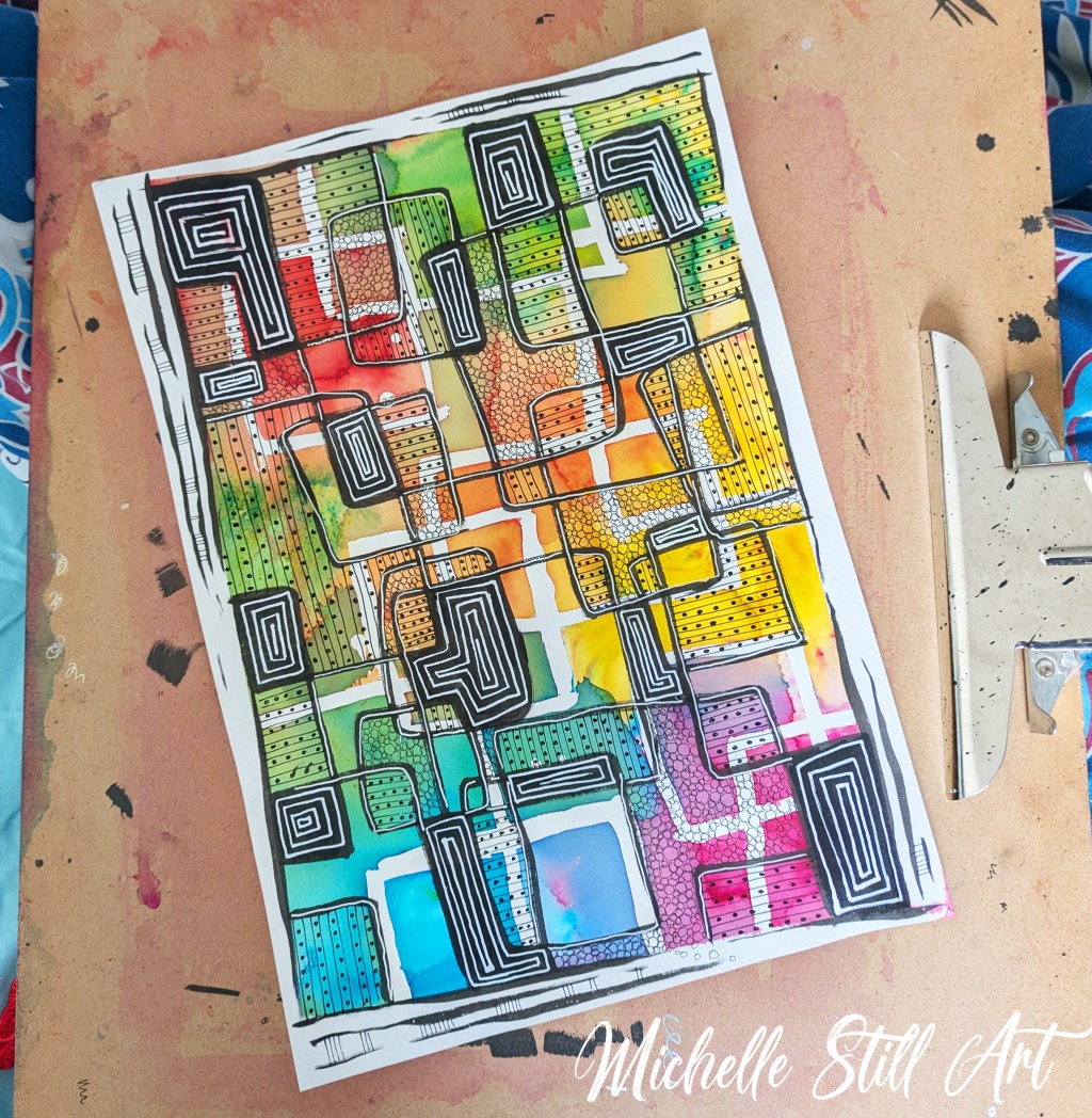 Watercolour and ink late night&nbsp;doodle